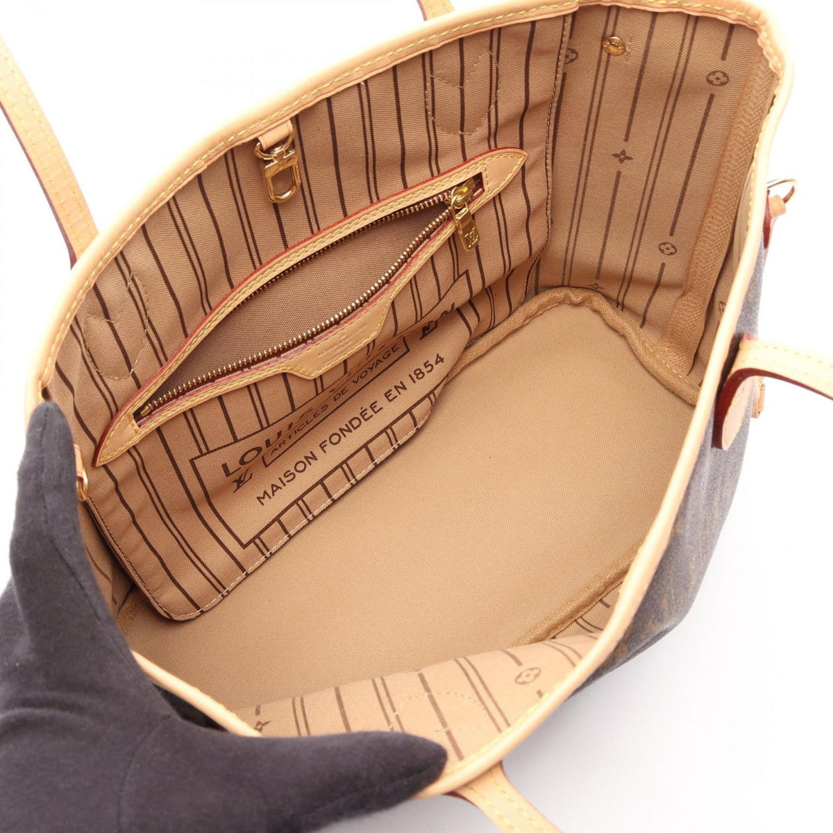 Louis Vuitton Tote Bag Neverfull PM Leather — view 3