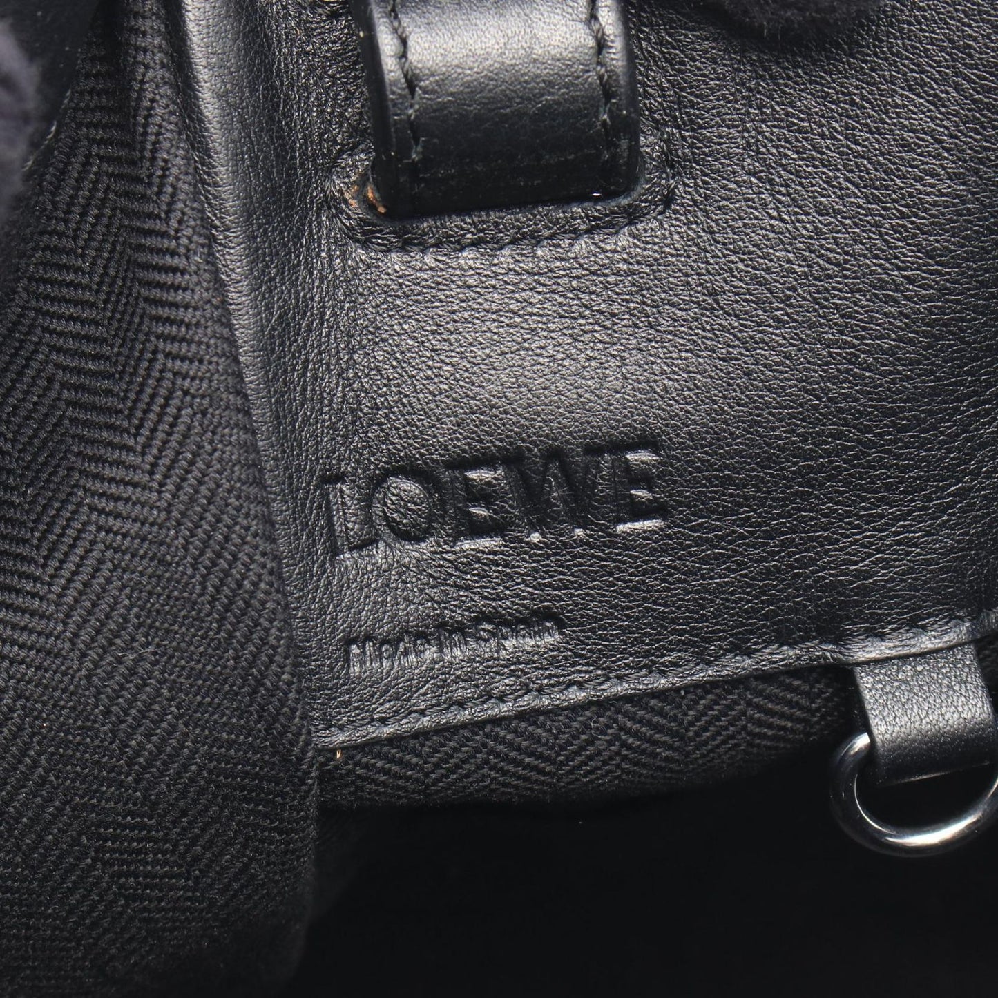 Loewe Handbag Hammock Bag Small Black Leather — view 4