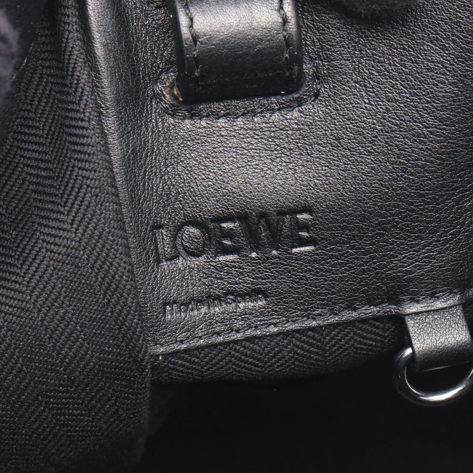 Loewe Handbag Hammock Bag Small Black Leather — view 4