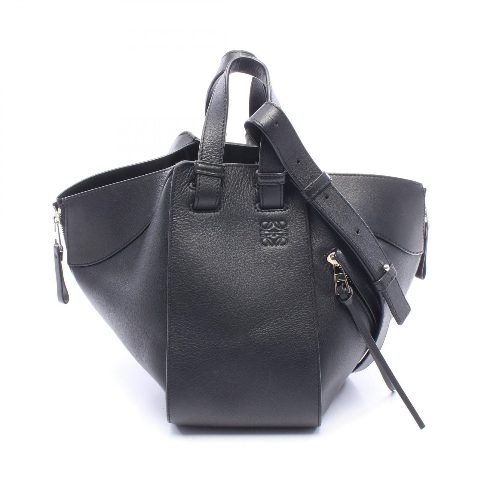Loewe Handbag Hammock Bag Small Black Leather