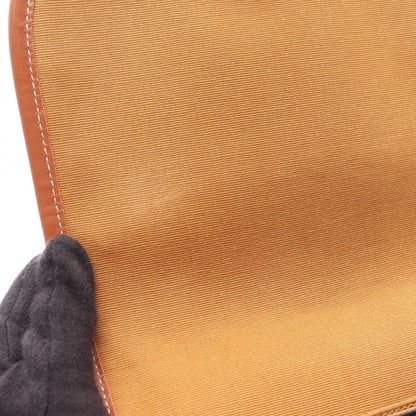 Celine Shoulder Bag Folco Triomphe Brown Black Canvas Leather — view 5