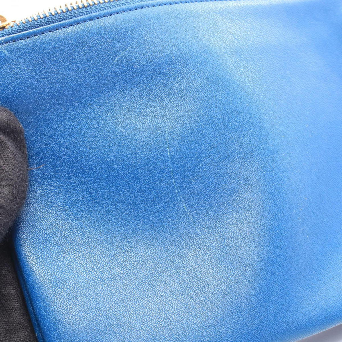 Celine Shoulder Bag Trio Small Blue Leather — view 6