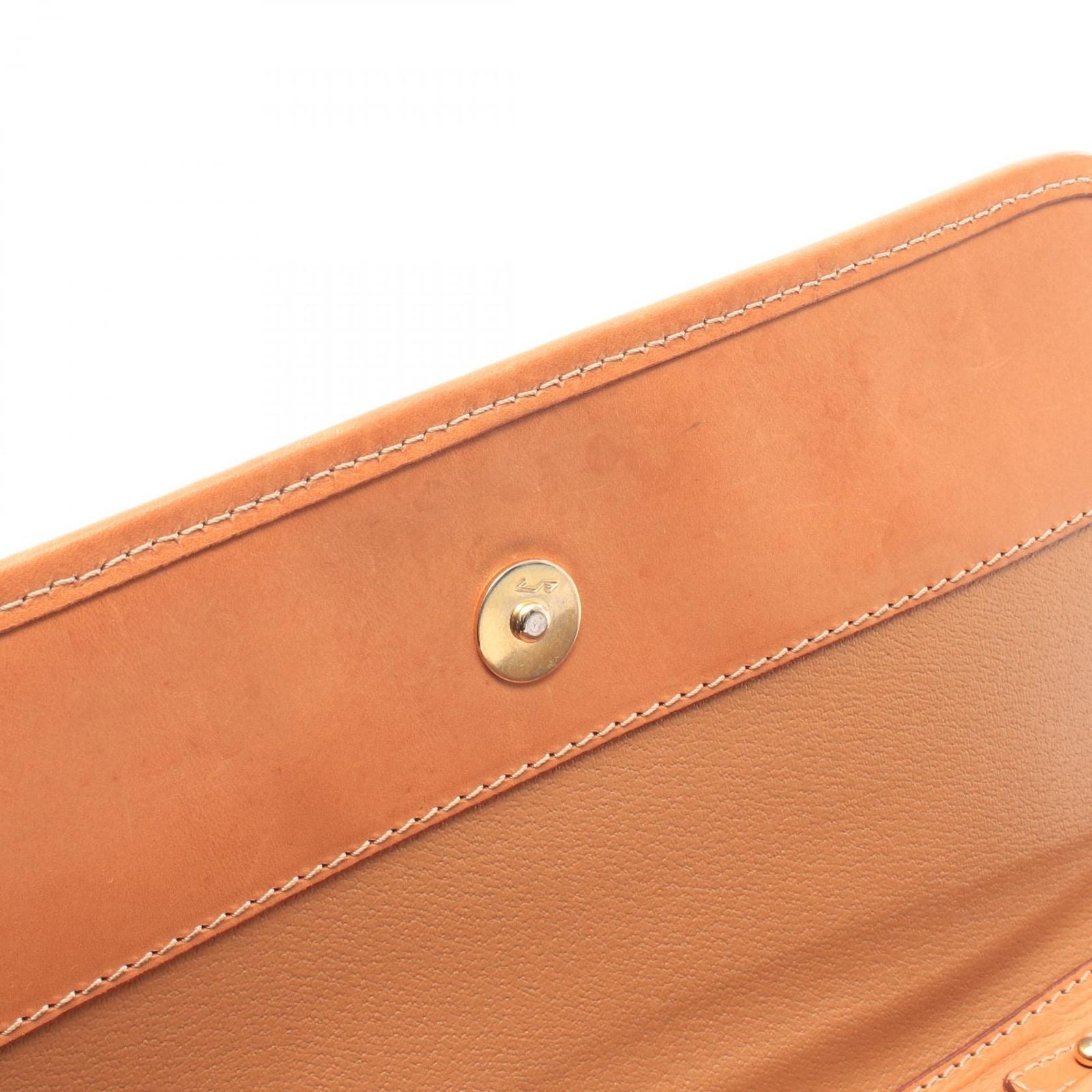 Celine Shoulder Bag Macadam Brown Dark Canvas Leather — view 5