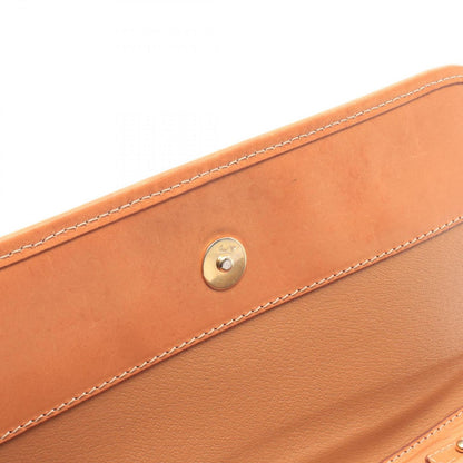 Celine Shoulder Bag Macadam Brown Dark Canvas Leather — view 5