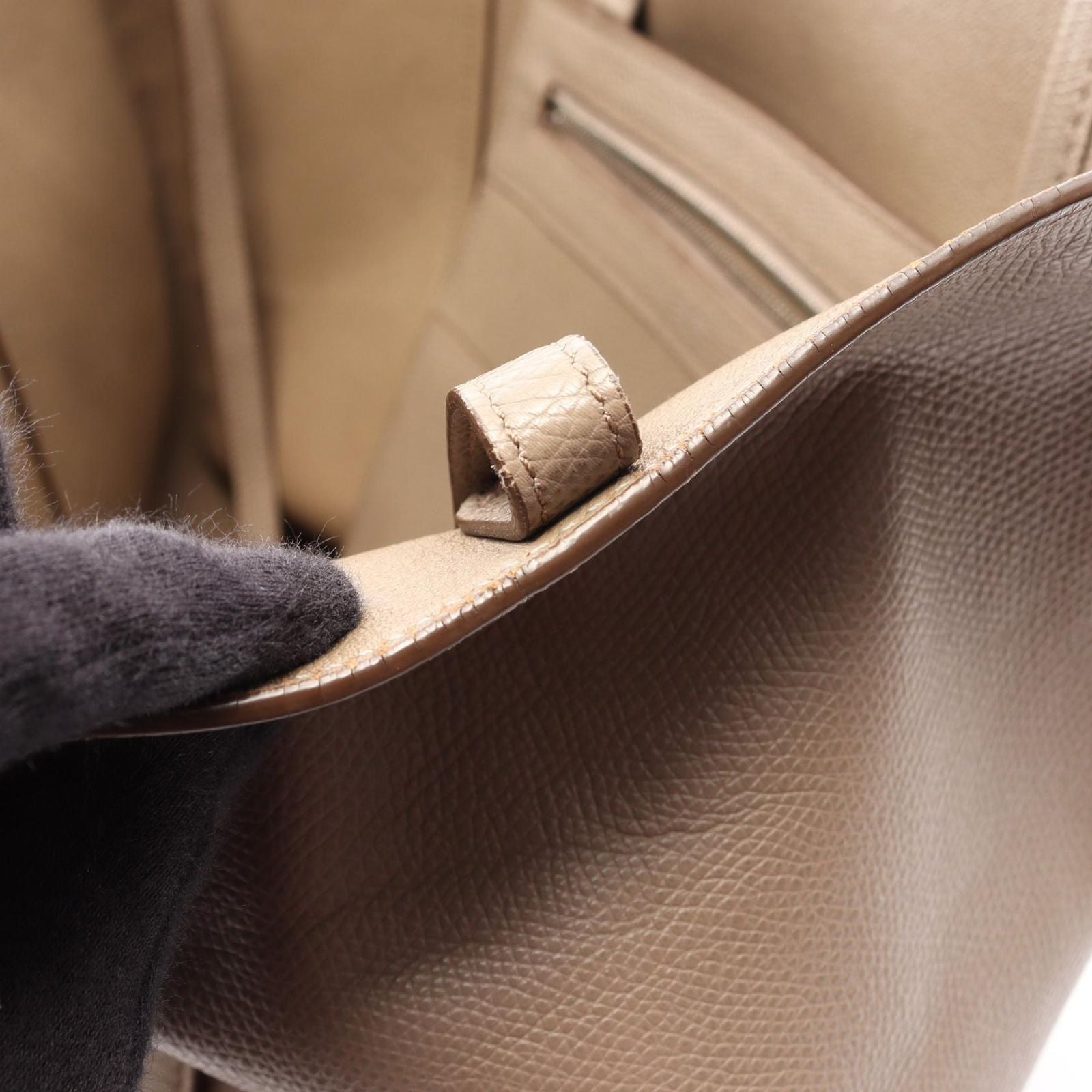 Celine Tote Bag Cabas Phantom Small Gray Leather — view 6