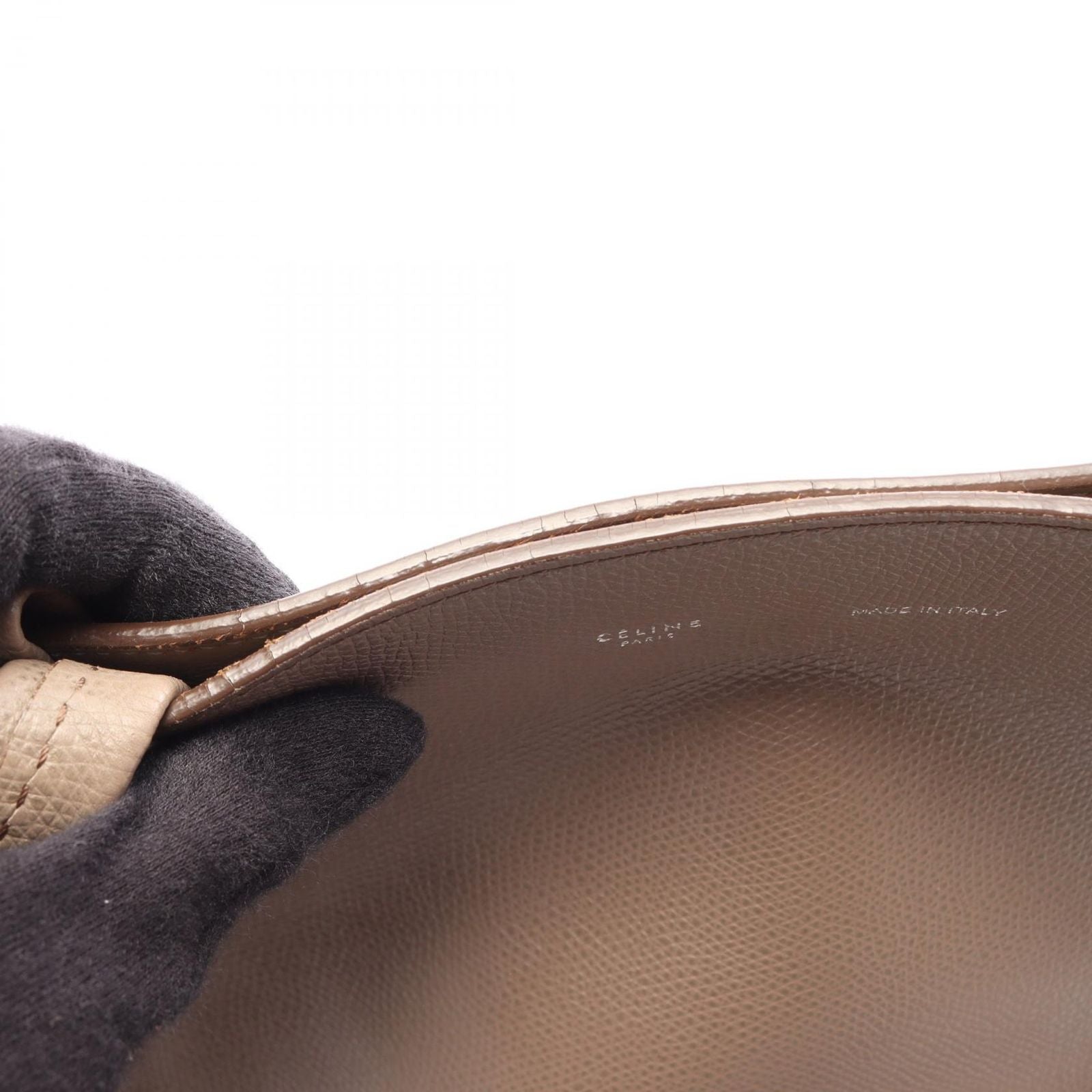 Celine Tote Bag Cabas Phantom Small Gray Leather — view 8