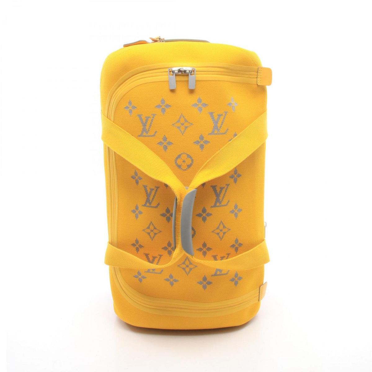Louis Vuitton Travel Bag Horizon Soft Jaune Canvas Leather