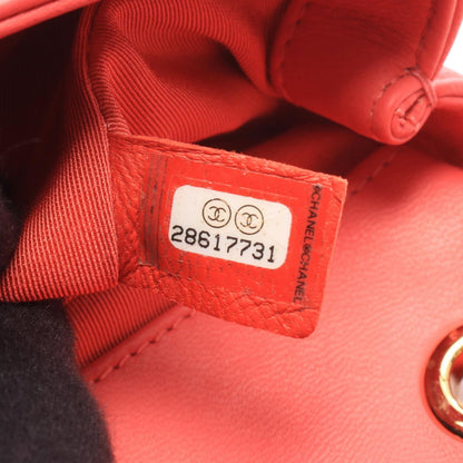 Chanel Shoulder Bag Quilted Small Red Pink Leather Chain — view 5