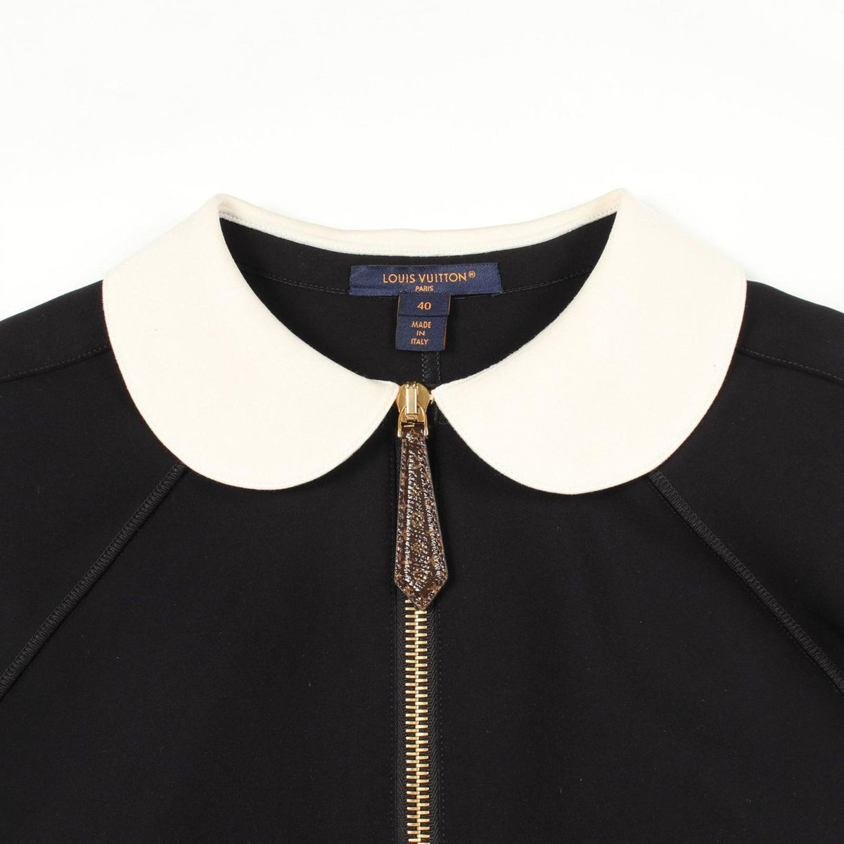 Louis Vuitton Dress Technical Jersey Peter Pan Color Black Nylon — view 7