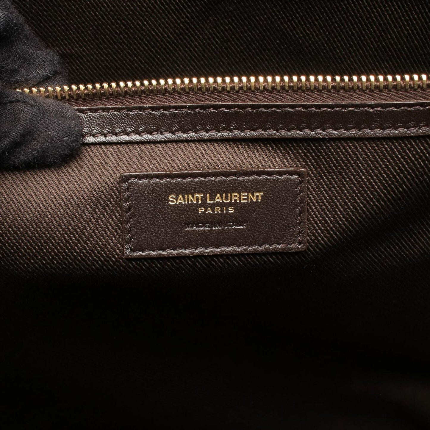 Saint Laurent Paris Boston Bag le Monogram Duffle 2-Way Dark Brown Canvas — view 4