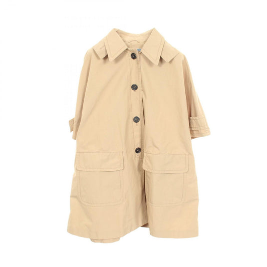 Prada Poncho Cotton Coat Beige