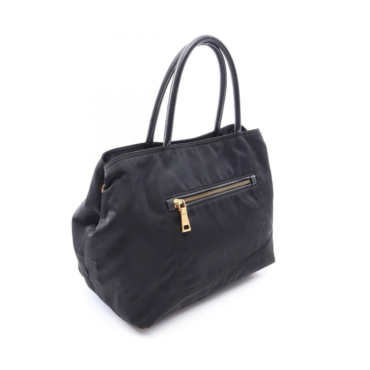 Prada Handbag Black Nylon Leather 2-Way — view 2