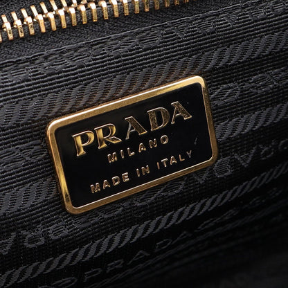 Prada Handbag Black Nylon Leather 2-Way — view 4