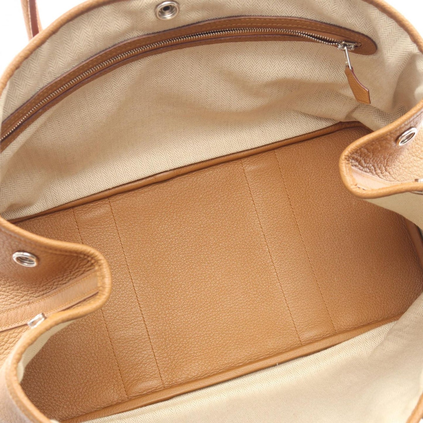 Hermes Tote Bag Garden Party PM Natural Sable Leather — view 3
