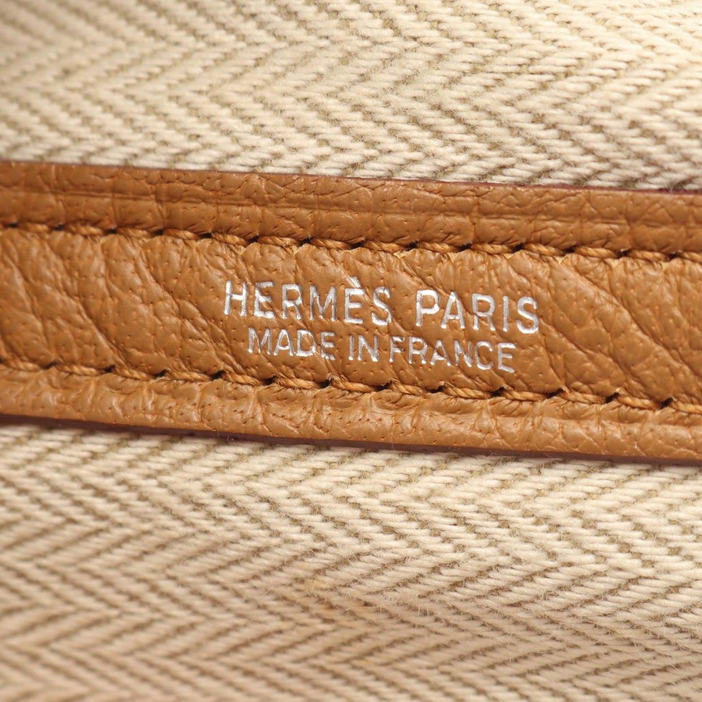 Hermes Tote Bag Garden Party PM Natural Sable Leather — view 4
