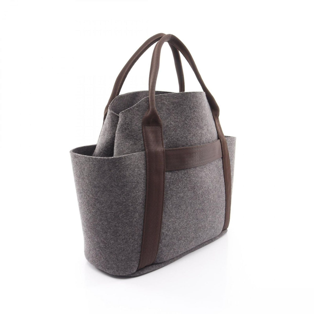 Hermes Tote Bag Sac de Panthere Jeu Groom 2-Way Grimoire Ebene Leather — view 2