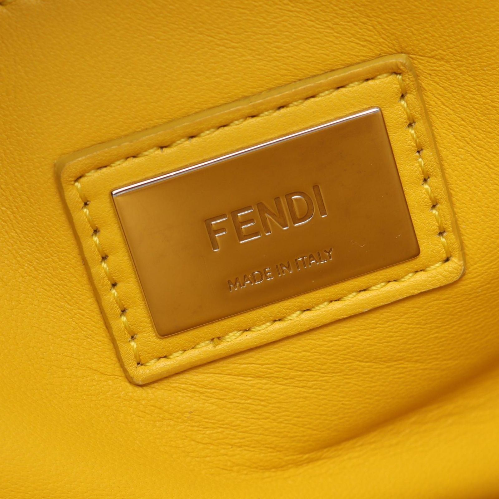 Fendi Handbag Peekaboo Regular 2-Way Light Blue Leather — view 4