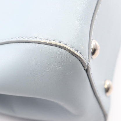 Fendi Handbag Peekaboo Regular 2-Way Light Blue Leather — view 8