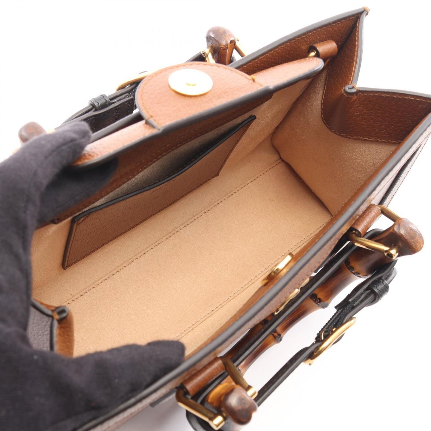 Gucci Handbag Diana Small 2-Way Brown Leather — view 3