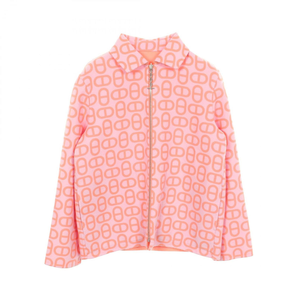 Hermes Chaine D'Ancre Reversible Zip Up Cashmere Jacket