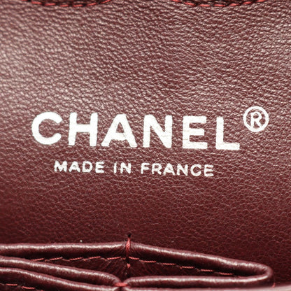 Chanel Shoulder Bag Quilted Double Flap Black Lambskin Chain — view 4