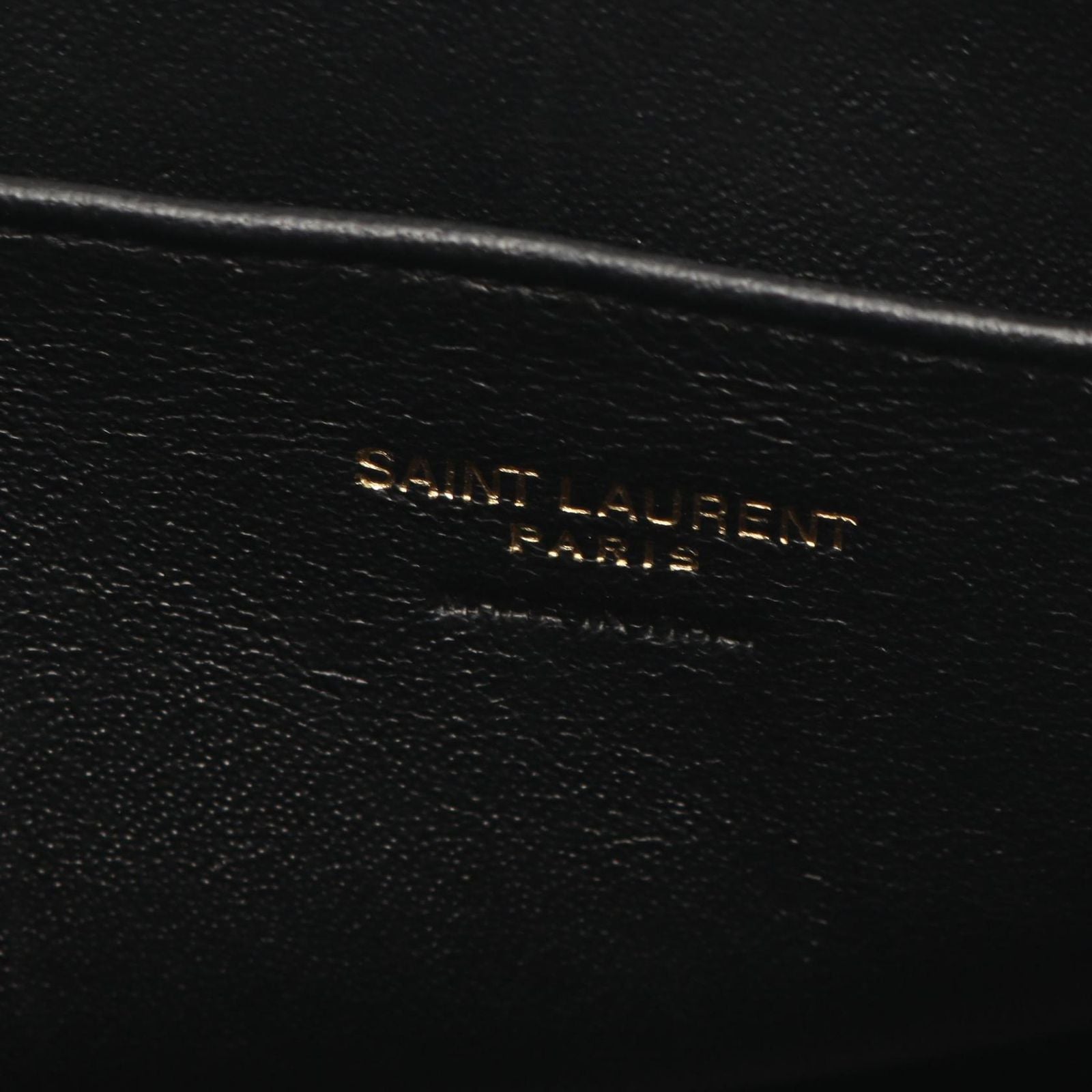 Saint Laurent Paris Handbag YSL Line Baby Monogram Cabas 2-Way Black Leather — view 4