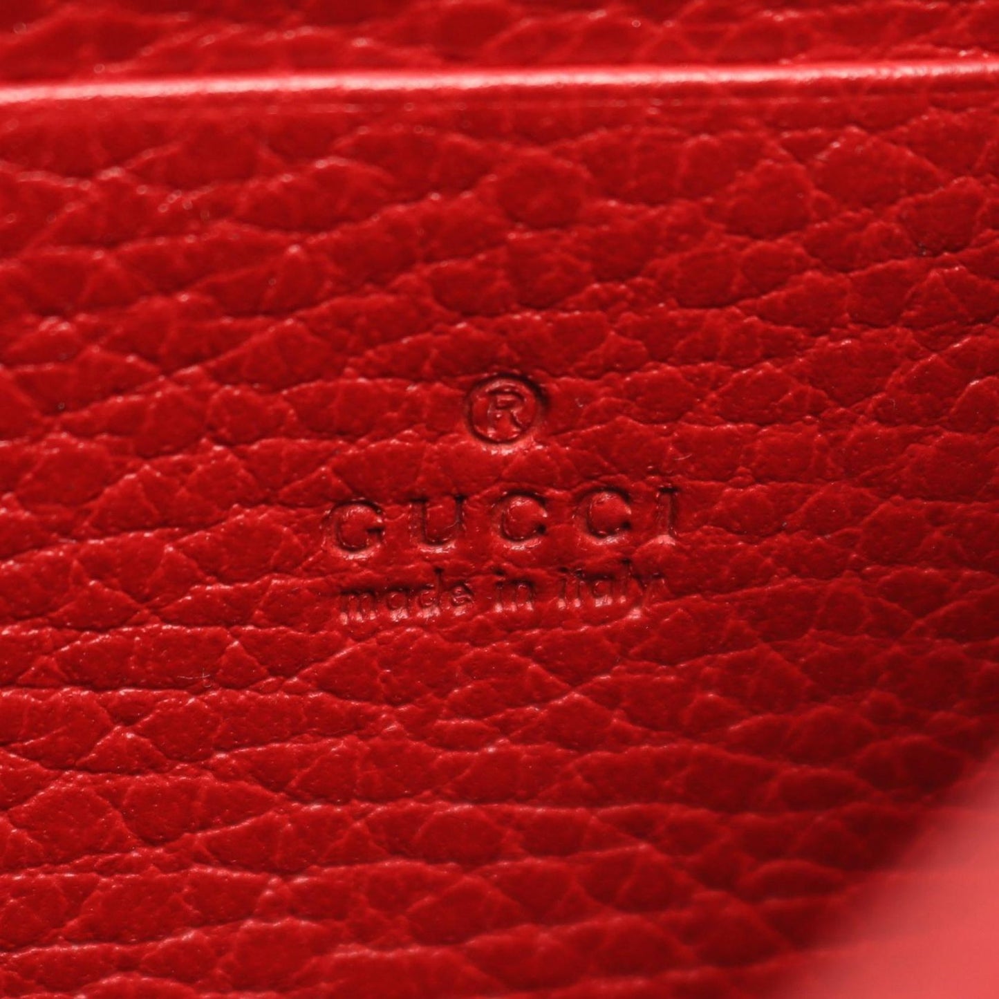 Gucci Shoulder Bag Dionysus Red Leather Chain Wallet — view 4