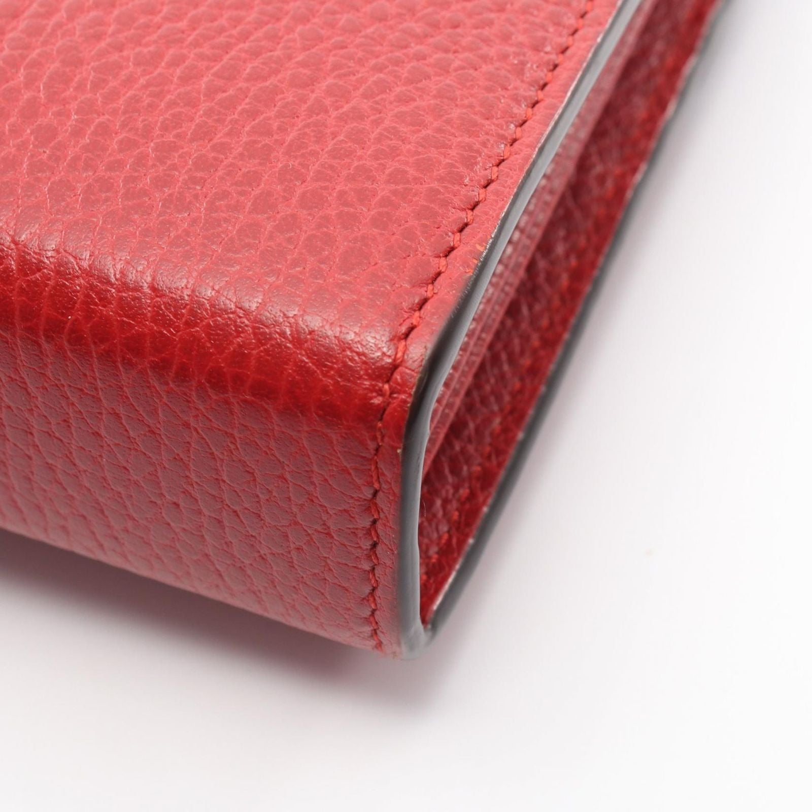 Gucci Shoulder Bag Dionysus Red Leather Chain Wallet — view 7