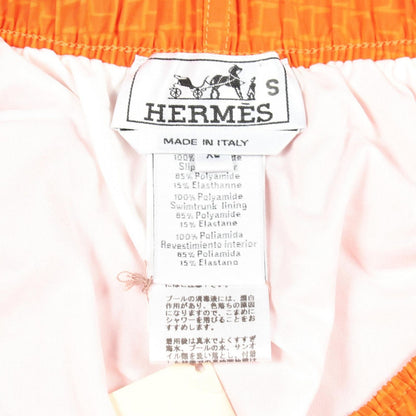 Hermes Pattern Swim Trunks Orange — view 3