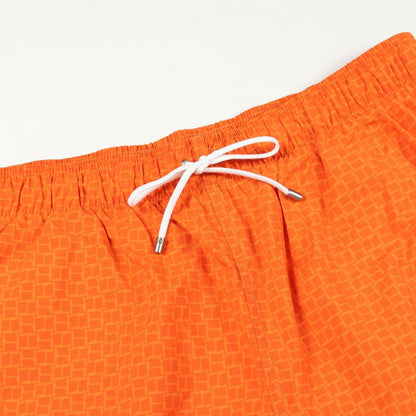 Hermes Pattern Swim Trunks Orange — view 5
