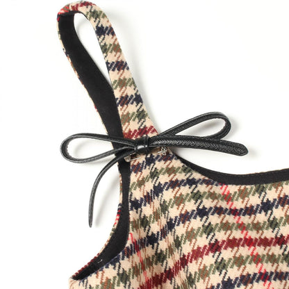 Prada Dress Sleeveless Check Wool — view 7