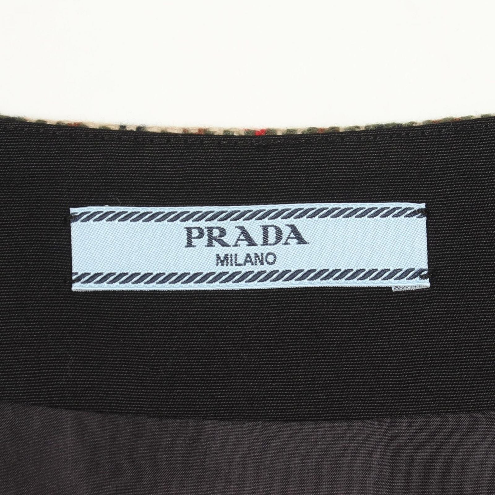 Prada Dress Sleeveless Check Wool — view 3
