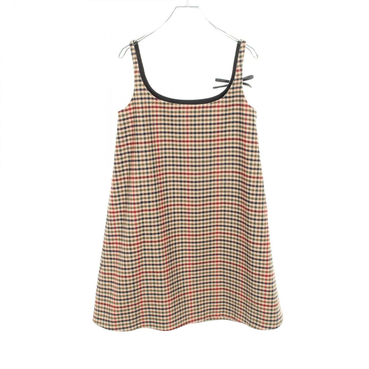 Prada Dress Sleeveless Check Wool — view 2