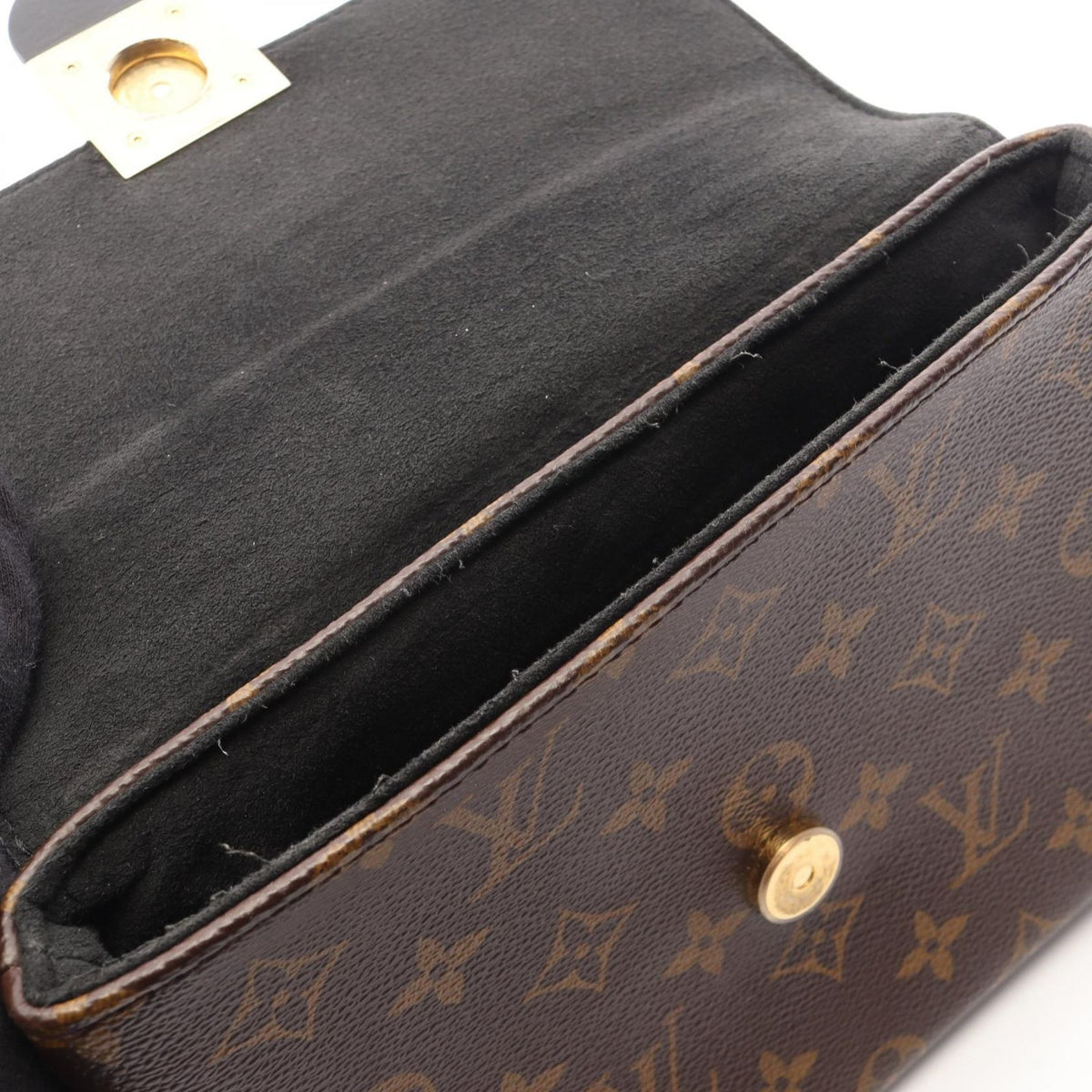 Louis Vuitton Handbag Locky BB Monogram Noir Canvas Leather — view 8