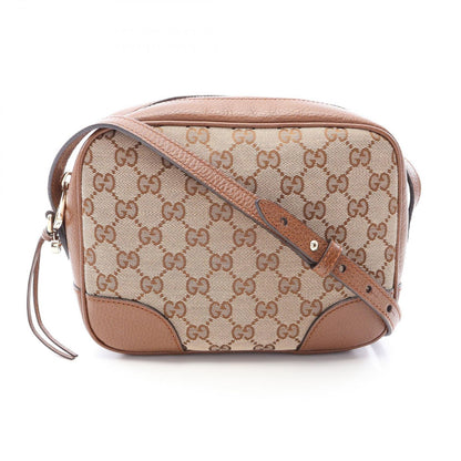 Gucci Shoulder Bag Bree GG Canvas Beige Brown