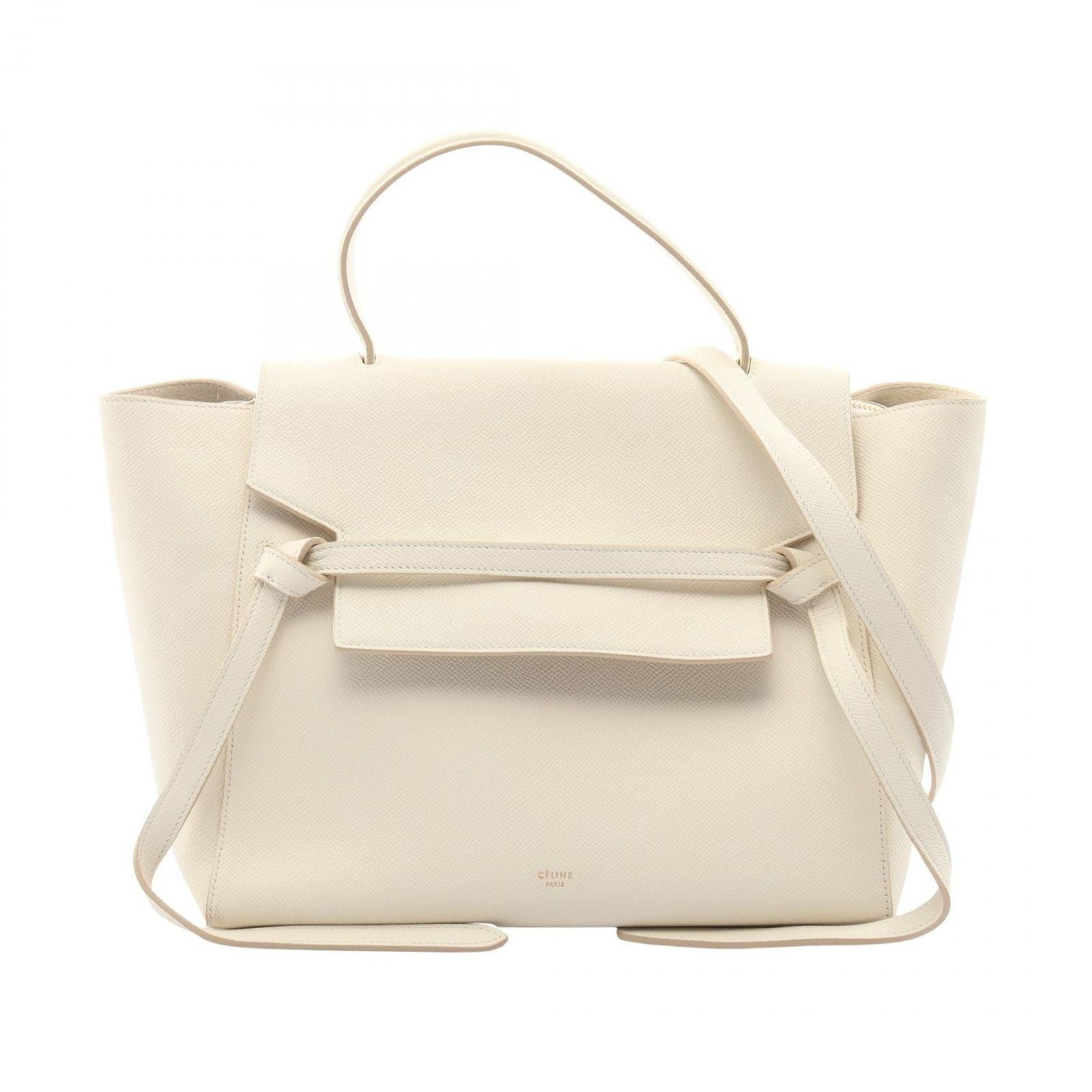 Celine Belt Bag Mini 2-Way White Leather