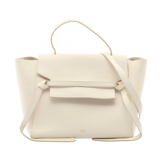Celine Belt Bag Mini 2-Way White Leather