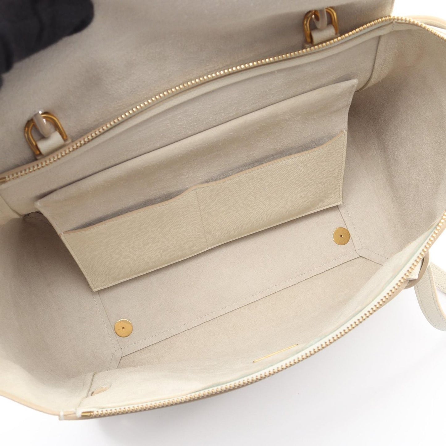 Celine Belt Bag Mini 2-Way White Leather — view 3