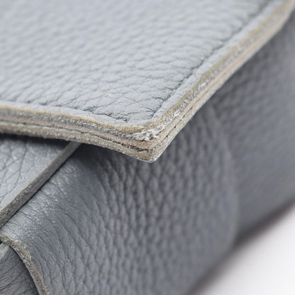 Bottega Veneta Shoulder Bag Cassette Intrecciato Gray Leather — view 7