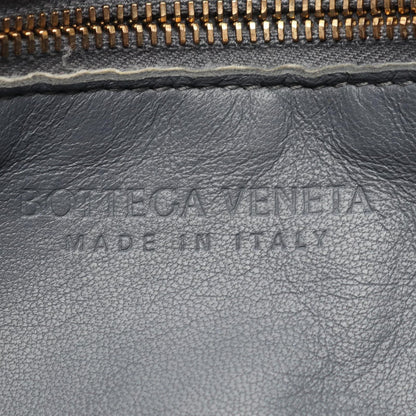 Bottega Veneta Shoulder Bag Cassette Intrecciato Gray Leather — view 4