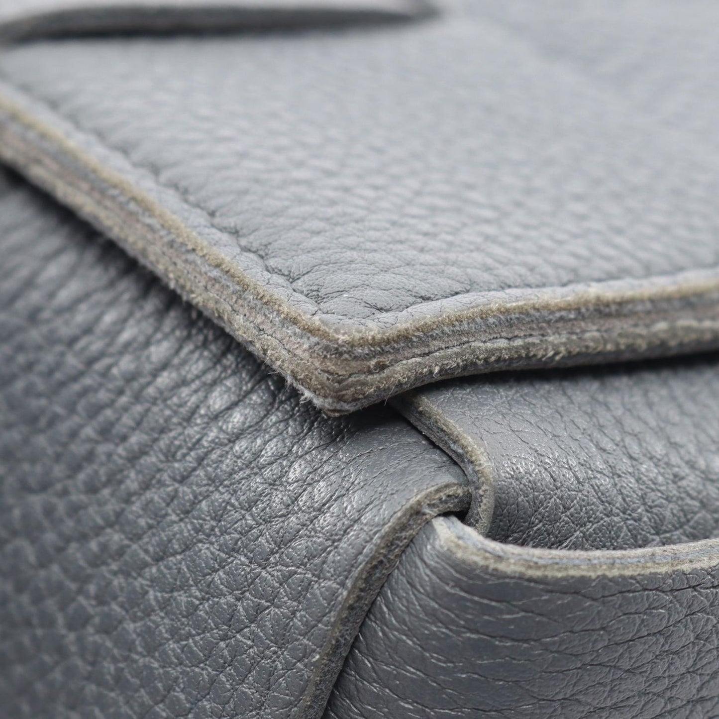 Bottega Veneta Shoulder Bag Cassette Intrecciato Gray Leather — view 6