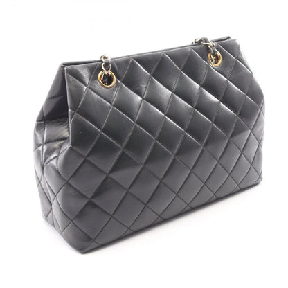 Chanel Shoulder Bag Quilted Black Lambskin 2-Way Chain — view 2