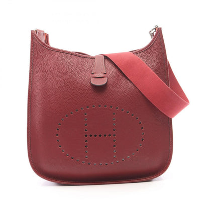 Hermes Shoulder Bag Evelyne 1 Anne PM Red Leather