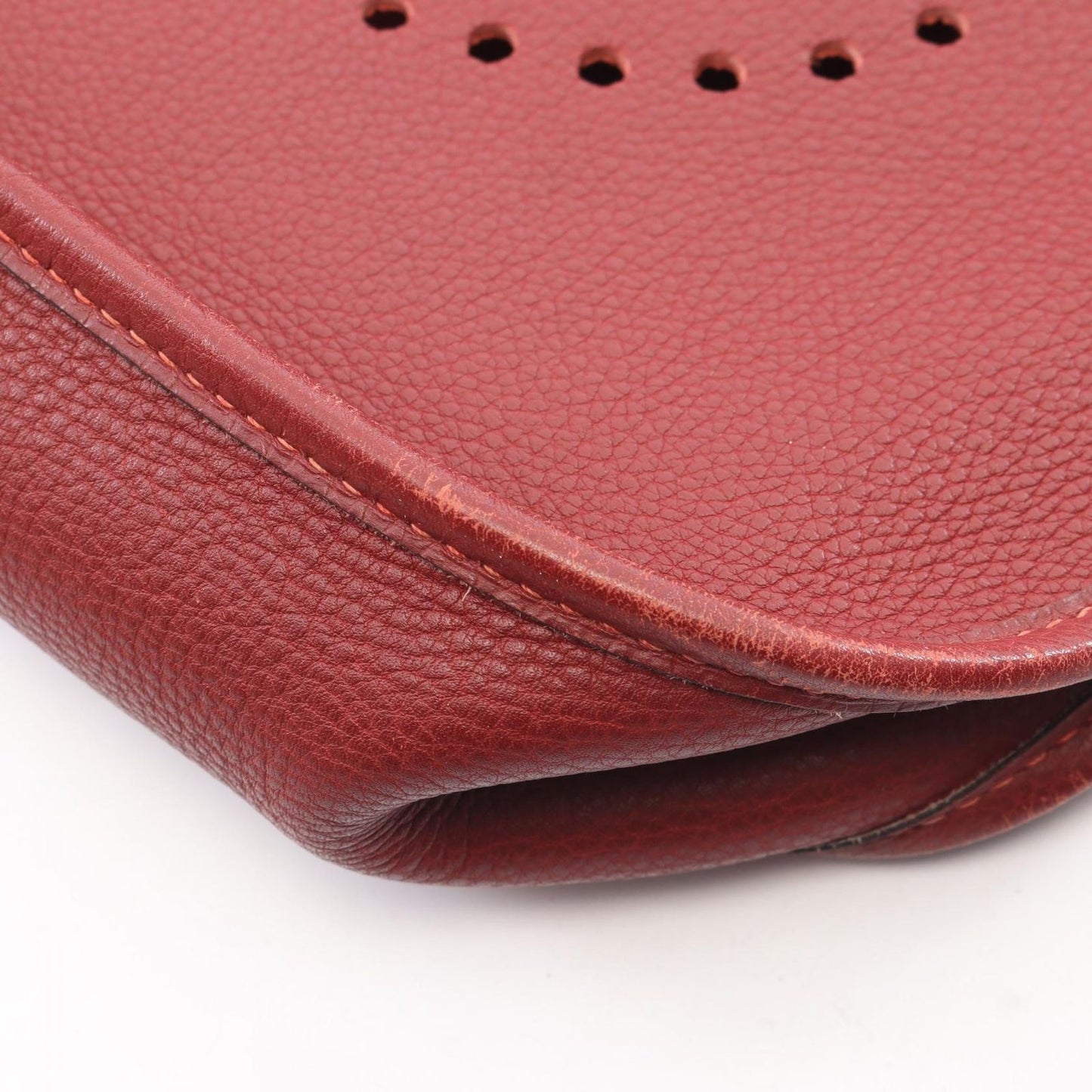 Hermes Shoulder Bag Evelyne 1 Anne PM Red Leather — view 6