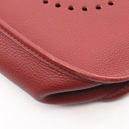 Hermes Shoulder Bag Evelyne 1 Anne PM Red Leather — view 6