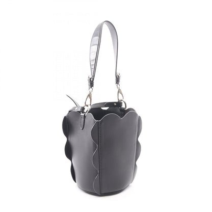 Miu Miu Scallop Bucket Bag 2-Way Black Leather — view 2