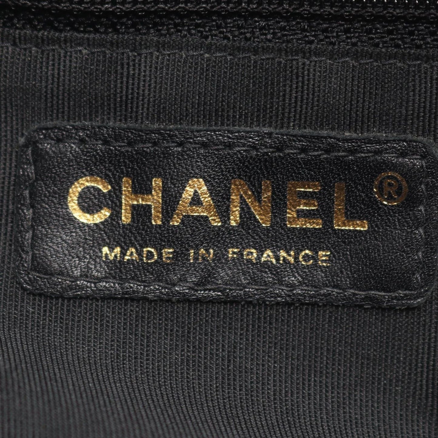 Chanel Handbag Quilted Black Caviar Leather CC Logo Mini — view 4
