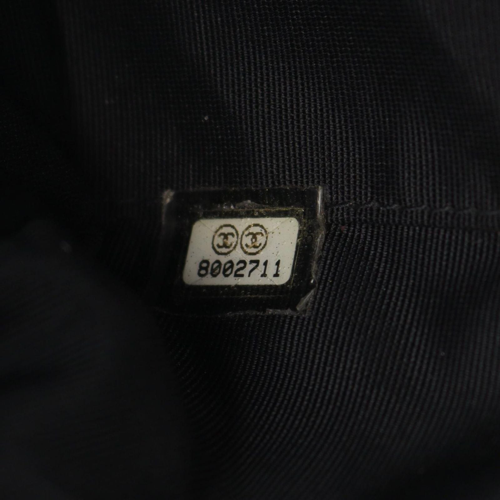 Chanel Handbag Quilted Black Caviar Leather CC Logo Mini — view 5