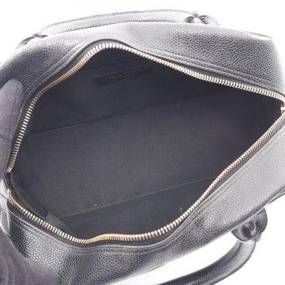 Chanel Handbag Quilted Black Caviar Leather CC Logo Mini — view 3