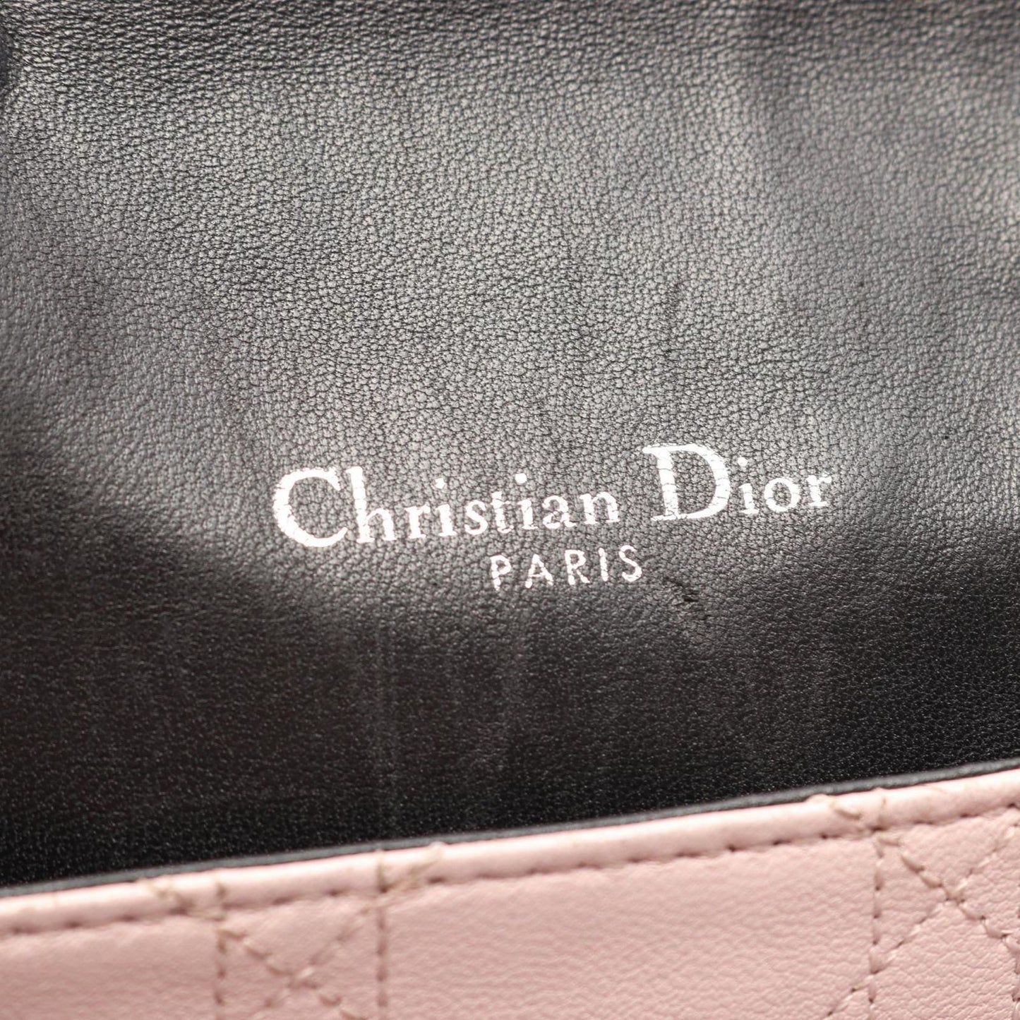 Dior Shoulder Bag New Rock Cannage Black Leather Chain — view 4